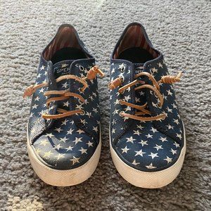 American Flag Sperry Topsider Boat Shoe